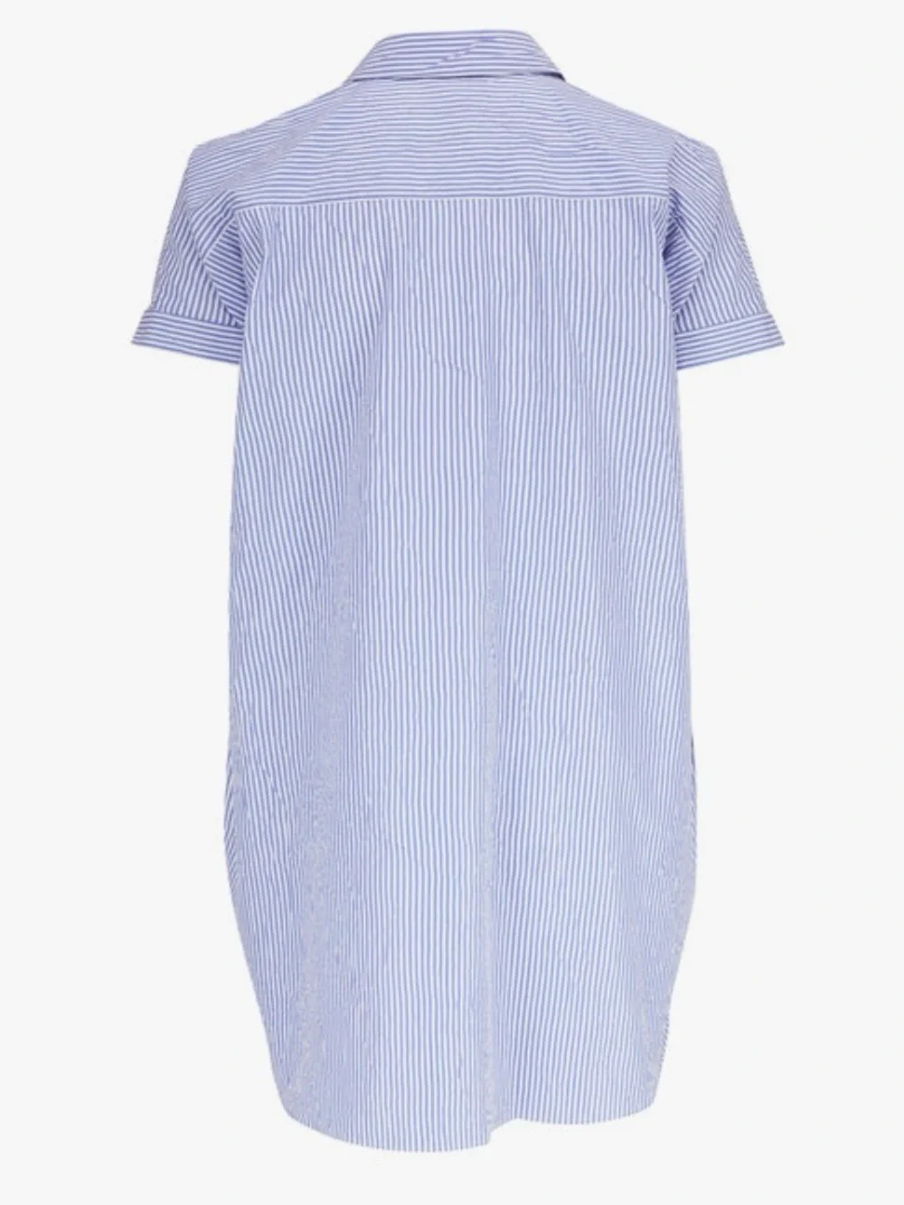 LAFAYETTE 148 Bluebird Crinkle Oversized Striped Shirt - Picture 4 of 13